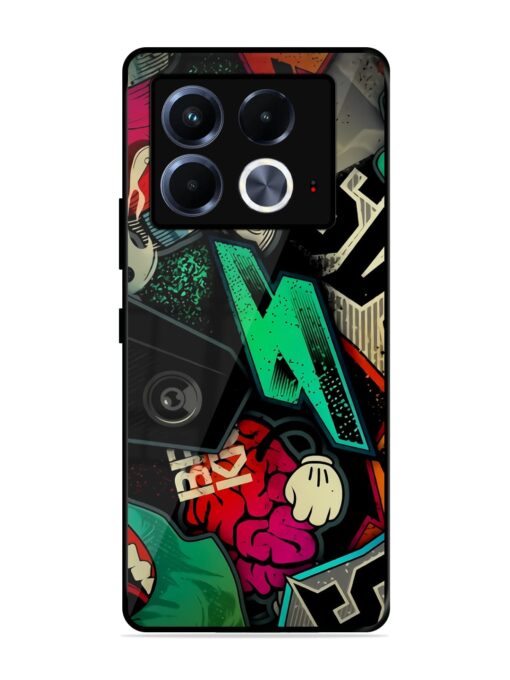 Graffiti Art Glossy Metal Phone Cover for Infinix Note 40 (5G)