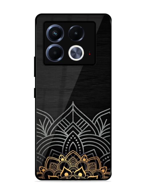 Decorative Golden Pattern Glossy Metal Phone Cover for Infinix Note 40 (5G)