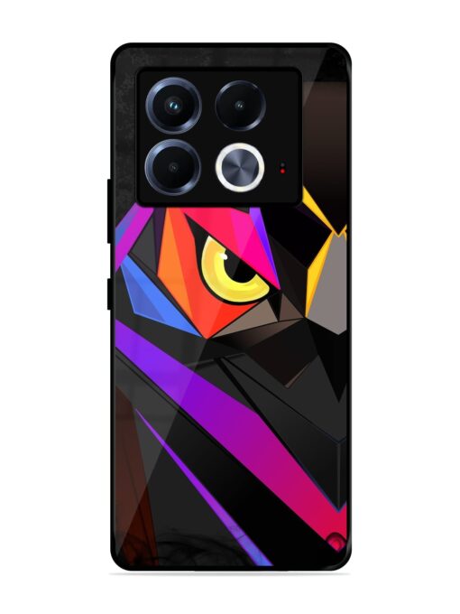 Wpap Owl Glossy Metal Phone Cover for Infinix Note 40 (5G) Zapvi