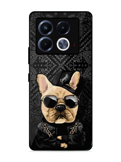 Gangsta Cool Sunmetales Dog Glossy Metal Phone Cover for Infinix Note 40 (5G)