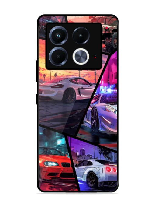 Ride In Pixels Glossy Metal Phone Cover for Infinix Note 40 (5G)