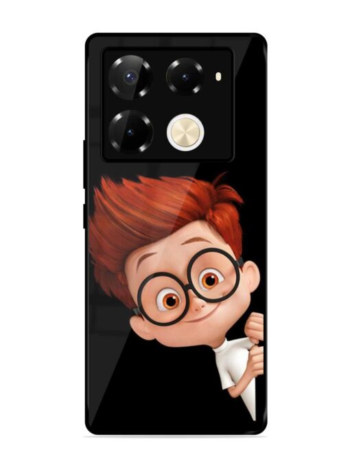 Smart Boy Cartoon Glossy Metal Phone Cover for Infinix Note 40 Pro (5G) Zapvi