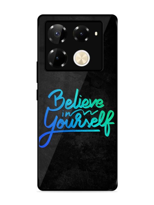 Believe In Yourself Glossy Metal Phone Cover for Infinix Note 40 Pro (5G) Zapvi