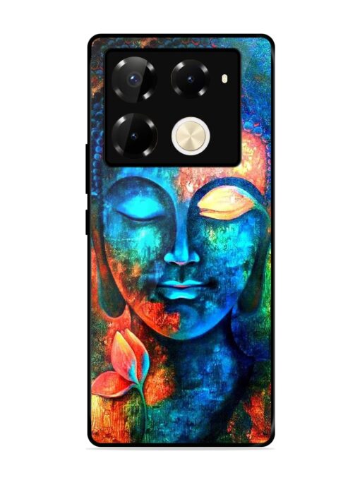 Buddha Painting Glossy Metal Phone Cover for Infinix Note 40 Pro (5G) Zapvi