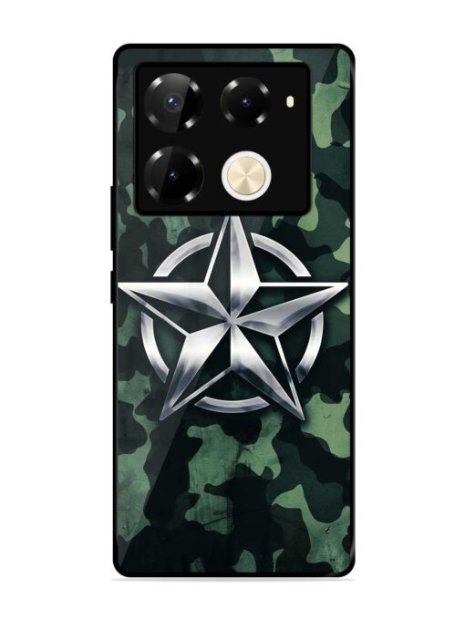 Indian Army Star Design Glossy Metal Phone Cover for Infinix Note 40 Pro (5G) Zapvi