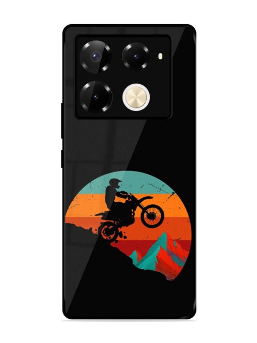 Mountain Bike Glossy Metal Phone Cover for Infinix Note 40 Pro (5G) Zapvi