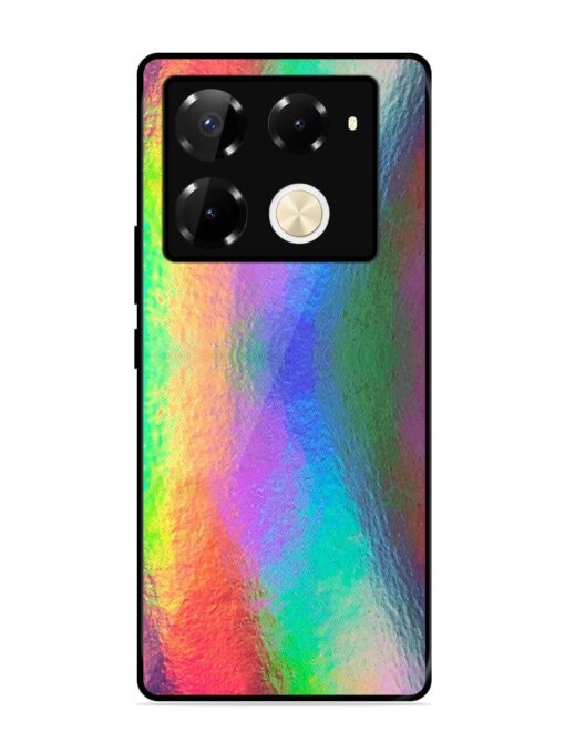 Colorful Holographic Background Glossy Metal TPU Phone Cover for Infinix Note 40 Pro (5G) Zapvi