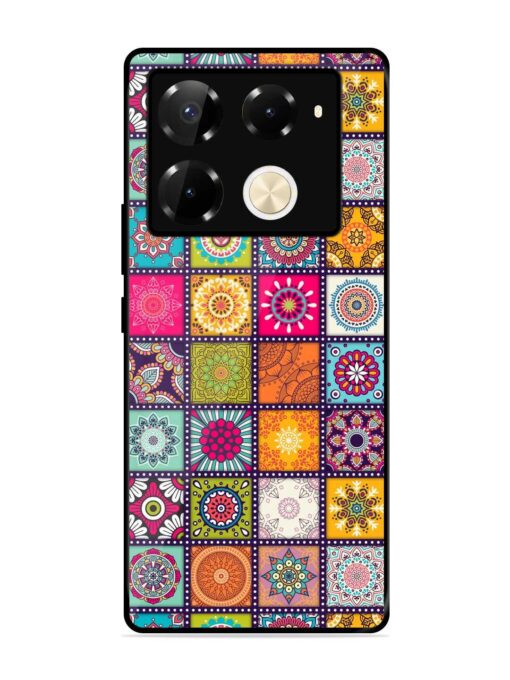 Seamless Pattern Vintage Glossy Metal Phone Cover for Infinix Note 40 Pro (5G) Zapvi