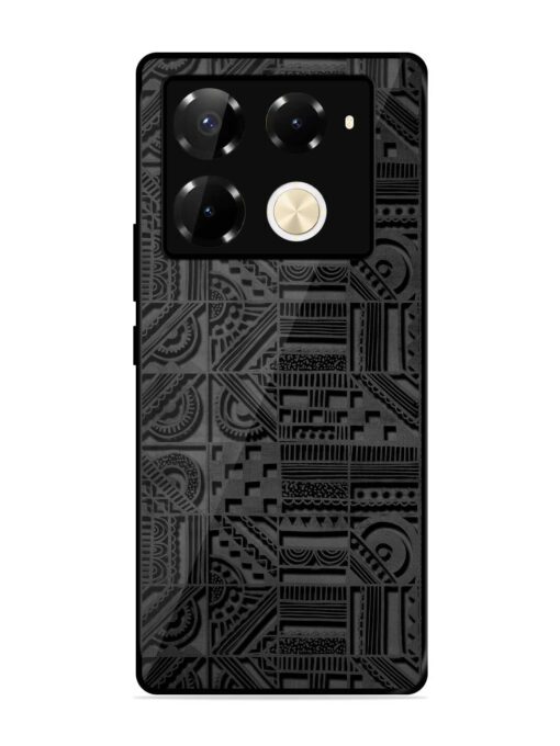 Seamless Pattern Glossy Metal Phone Cover for Infinix Note 40 Pro (5G) Zapvi