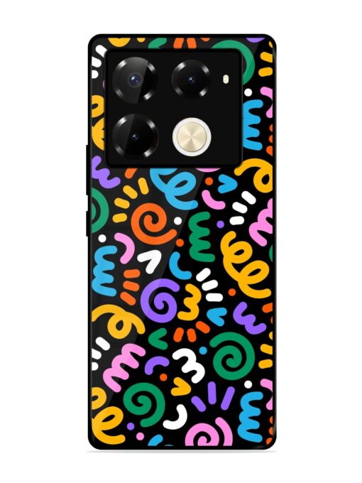 Colorful Seamless Vector Glossy Metal Phone Cover for Infinix Note 40 Pro (5G)