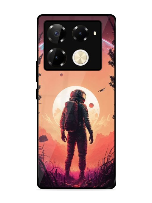 Red Sky At Morning Glossy Metal Phone Cover for Infinix Note 40 Pro (5G) Zapvi