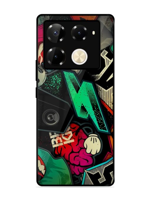 Graffiti Art Glossy Metal Phone Cover for Infinix Note 40 Pro (5G) Zapvi