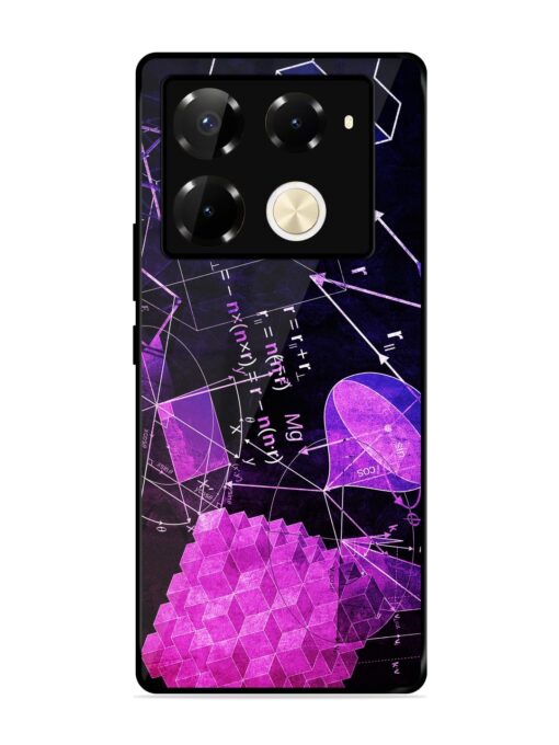 Math Physics Formula Art Glossy Metal Phone Cover for Infinix Note 40 Pro (5G) Zapvi