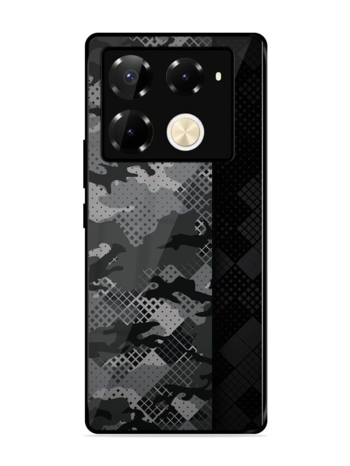 Dark Camouflage Glossy Metal Phone Cover for Infinix Note 40 Pro (5G) Zapvi