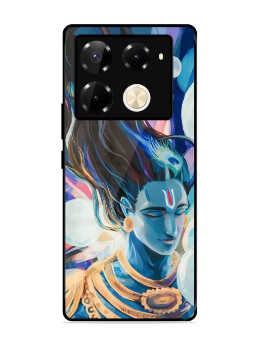 Bhagwan Sri Krishna Glossy Metal Phone Cover for Infinix Note 40 Pro (5G) Zapvi