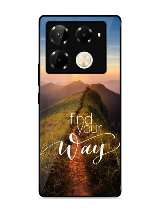 Find Your Way Glossy Metal Phone Cover for Infinix Note 40 Pro (5G)