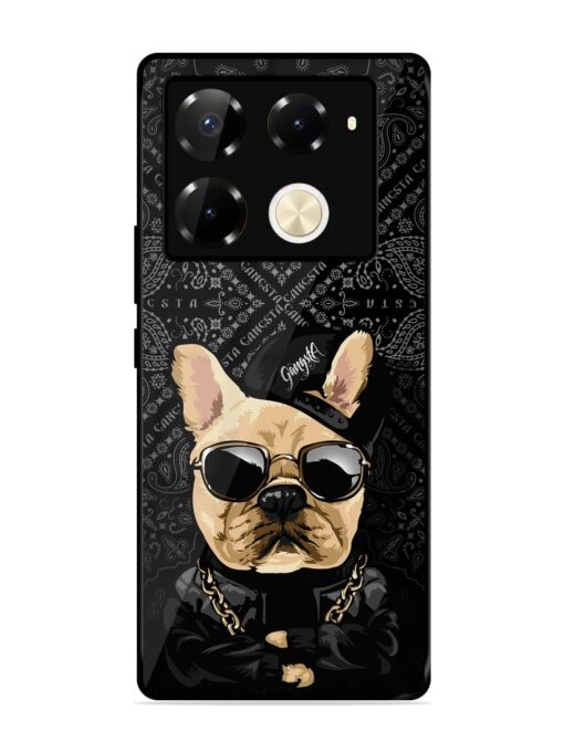 Gangsta Cool Sunmetales Dog Glossy Metal Phone Cover for Infinix Note 40 Pro (5G) Zapvi