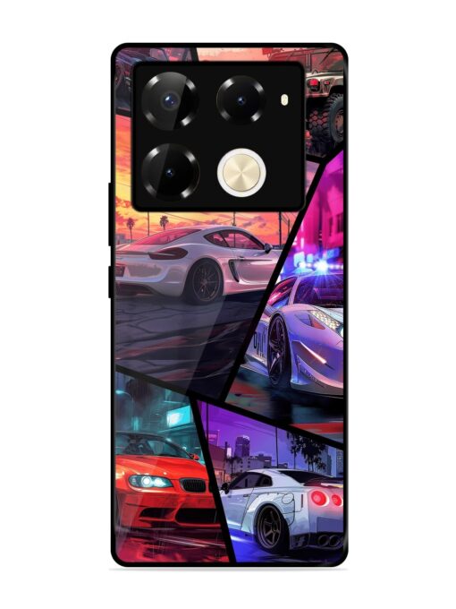 Ride In Pixels Glossy Metal Phone Cover for Infinix Note 40 Pro (5G) Zapvi