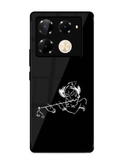 Krishna Flute Glossy Metal Phone Cover for Infinix Note 40 Pro Plus (5G)