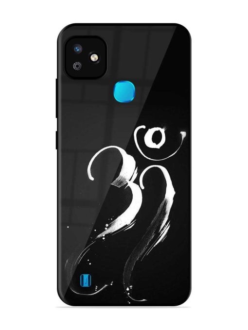 Om Logo Glossy Metal Phone Cover for Infinix Smart Hd (2021) Zapvi