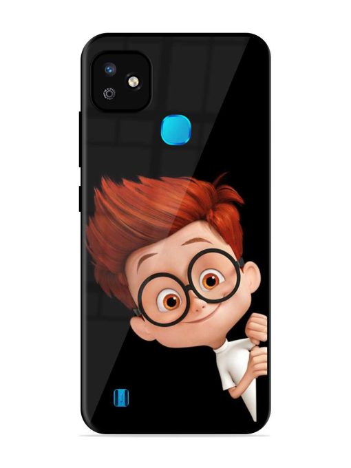 Smart Boy Cartoon Glossy Metal Phone Cover for Infinix Smart Hd (2021) Zapvi