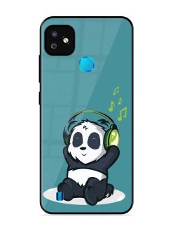 Music Panda Glossy Metal Phone Cover for Infinix Smart Hd (2021)