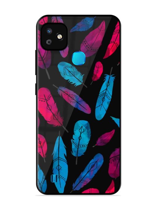 Feather Art Glossy Metal Phone Cover for Infinix Smart Hd (2021) Zapvi