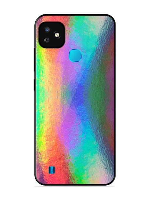 Colorful Holographic Background Glossy Metal TPU Phone Cover for Infinix Smart Hd (2021) Zapvi