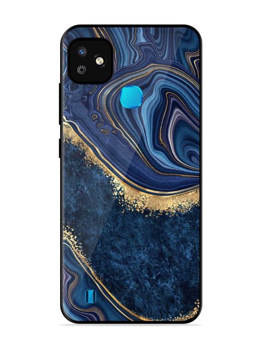 Abstract Background Blue Glossy Metal TPU Phone Cover for Infinix Smart Hd (2021) Zapvi