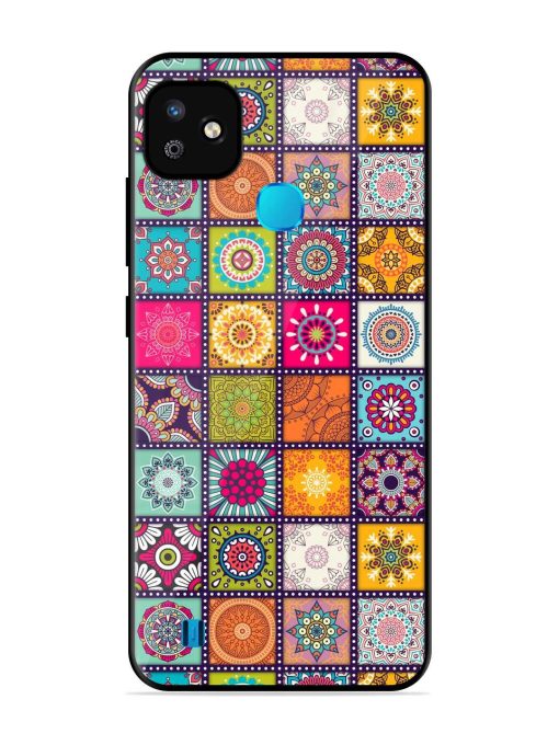 Seamless Pattern Vintage Glossy Metal Phone Cover for Infinix Smart Hd (2021) Zapvi