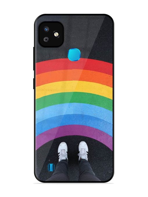 Legs Rainbow Glossy Metal TPU Phone Cover for Infinix Smart Hd (2021)