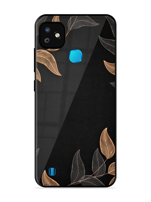 Foliage Art Glossy Metal Phone Cover for Infinix Smart Hd (2021)