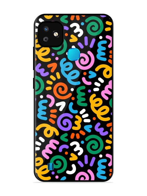 Colorful Seamless Vector Glossy Metal Phone Cover for Infinix Smart Hd (2021) Zapvi