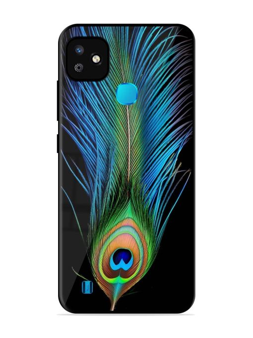 Peacock Feather Glossy Metal TPU Phone Cover for Infinix Smart Hd (2021) Zapvi