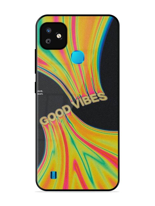 Good Vibes Glossy Metal Phone Cover for Infinix Smart Hd (2021)