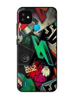 Graffiti Art Glossy Metal Phone Cover for Infinix Smart Hd (2021)