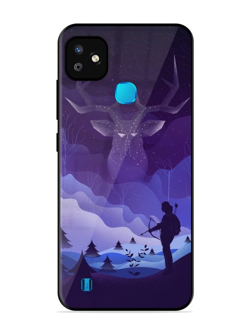 Deer Forest River Glossy Metal Phone Cover for Infinix Smart Hd (2021)