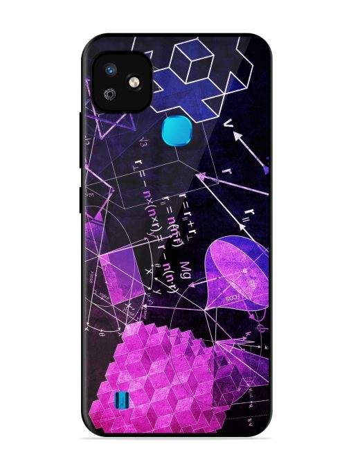 Math Physics Formula Art Glossy Metal Phone Cover for Infinix Smart Hd (2021) Zapvi