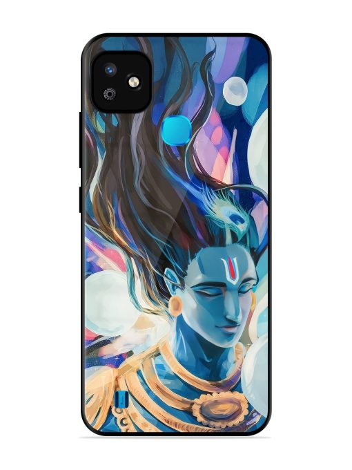 Bhagwan Sri Krishna Glossy Metal Phone Cover for Infinix Smart Hd (2021) Zapvi