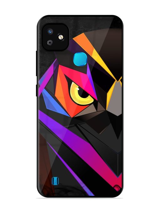 Wpap Owl Glossy Metal Phone Cover for Infinix Smart Hd (2021) Zapvi