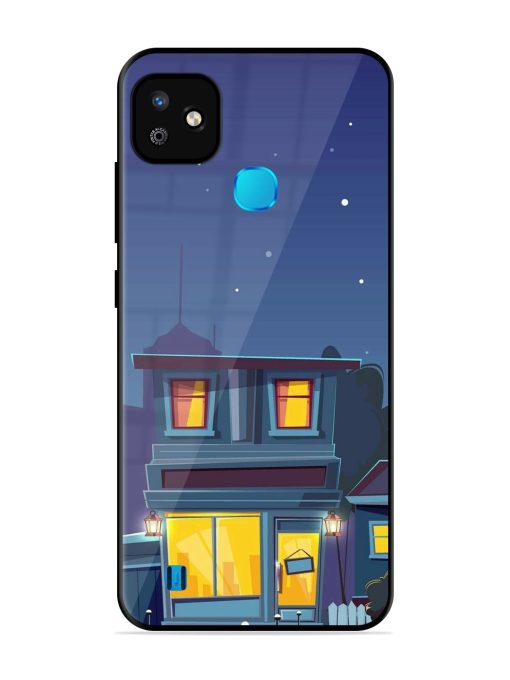 Vector Night House Glossy Metal Phone Cover for Infinix Smart Hd (2021)