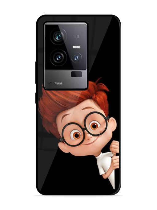 Smart Boy Cartoon Glossy Metal Phone Cover for Iqoo 11 (5G) Zapvi