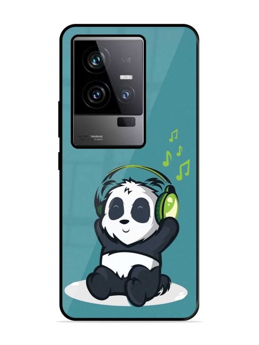 Music Panda Glossy Metal Phone Cover for Iqoo 11 (5G) Zapvi