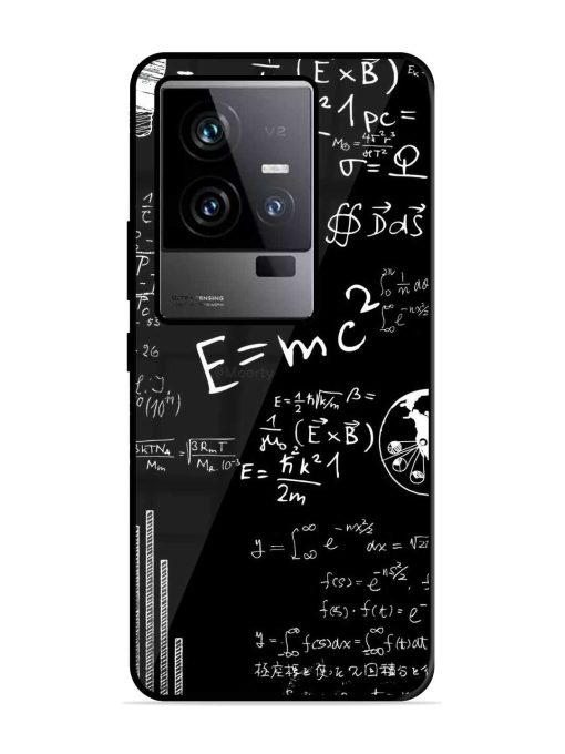 E=Mc2 Mass?Energy Equivalence Glossy Metal Phone Cover for Iqoo 11 (5G) Zapvi