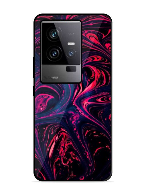 Abstract Background Glossy Metal Phone Cover for Iqoo 11 (5G) Zapvi