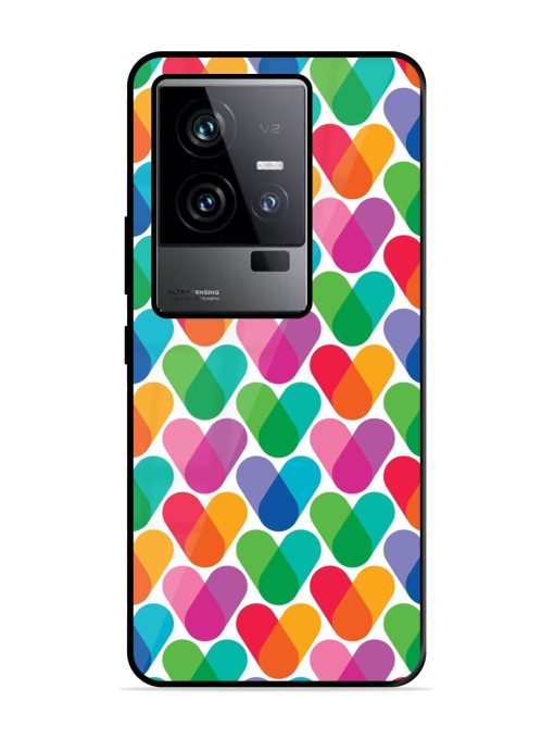 Overlapping Colors Colorful Glossy Metal TPU Phone Cover for Iqoo 11 (5G) Zapvi