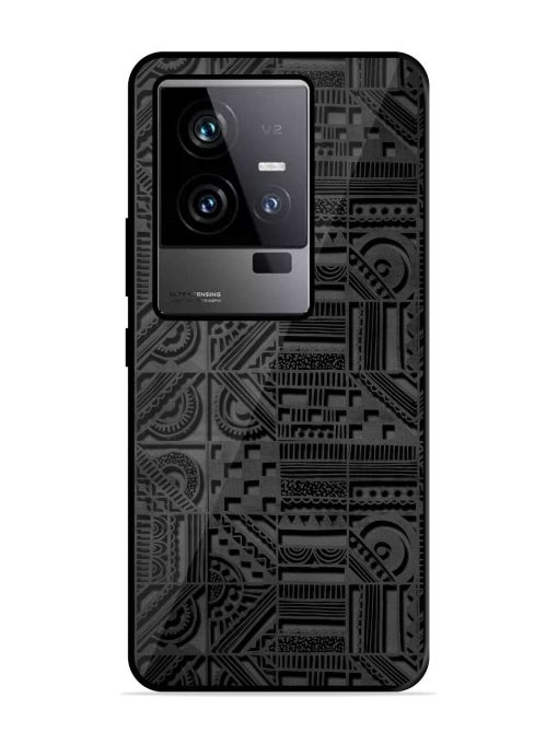 Seamless Pattern Glossy Metal Phone Cover for Iqoo 11 (5G) Zapvi