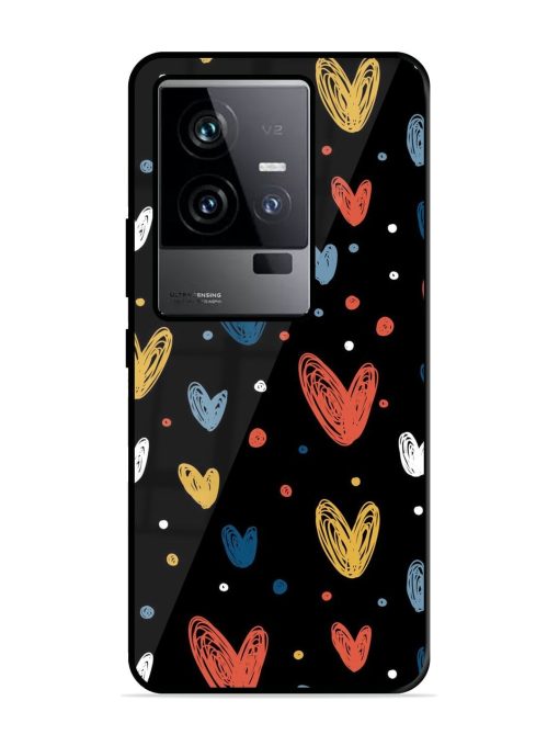 Happy Valentines Day Glossy Metal TPU Phone Cover for Iqoo 11 (5G) Zapvi