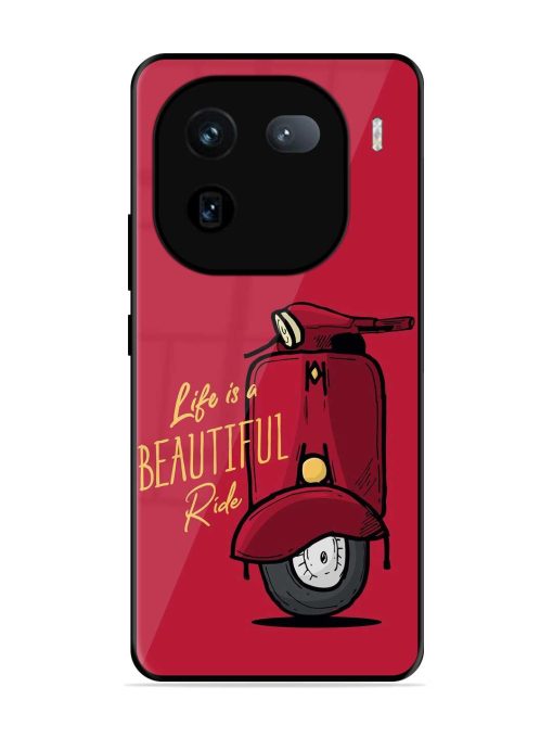 Life Is Beautiful Rides Glossy Metal Phone Cover for Iqoo 12 (5G) Zapvi