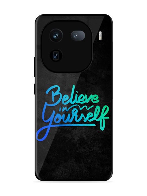 Believe In Yourself Glossy Metal Phone Cover for Iqoo 12 (5G)